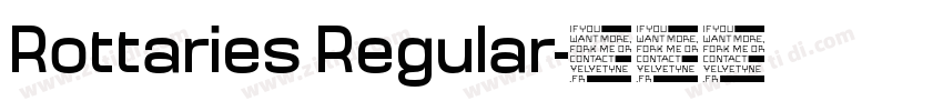 Rottaries Regular字体转换